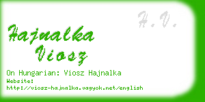 hajnalka viosz business card